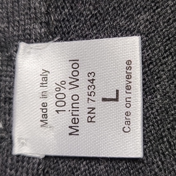 Annalaura 100% Merino Wool Cardigan Sweater Made in Italy Sz L - Picture 5 of 7